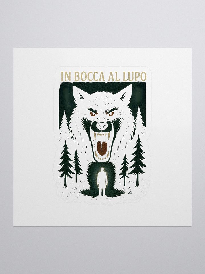 In bocca al lupo sticker by dark alphabet product image (1)