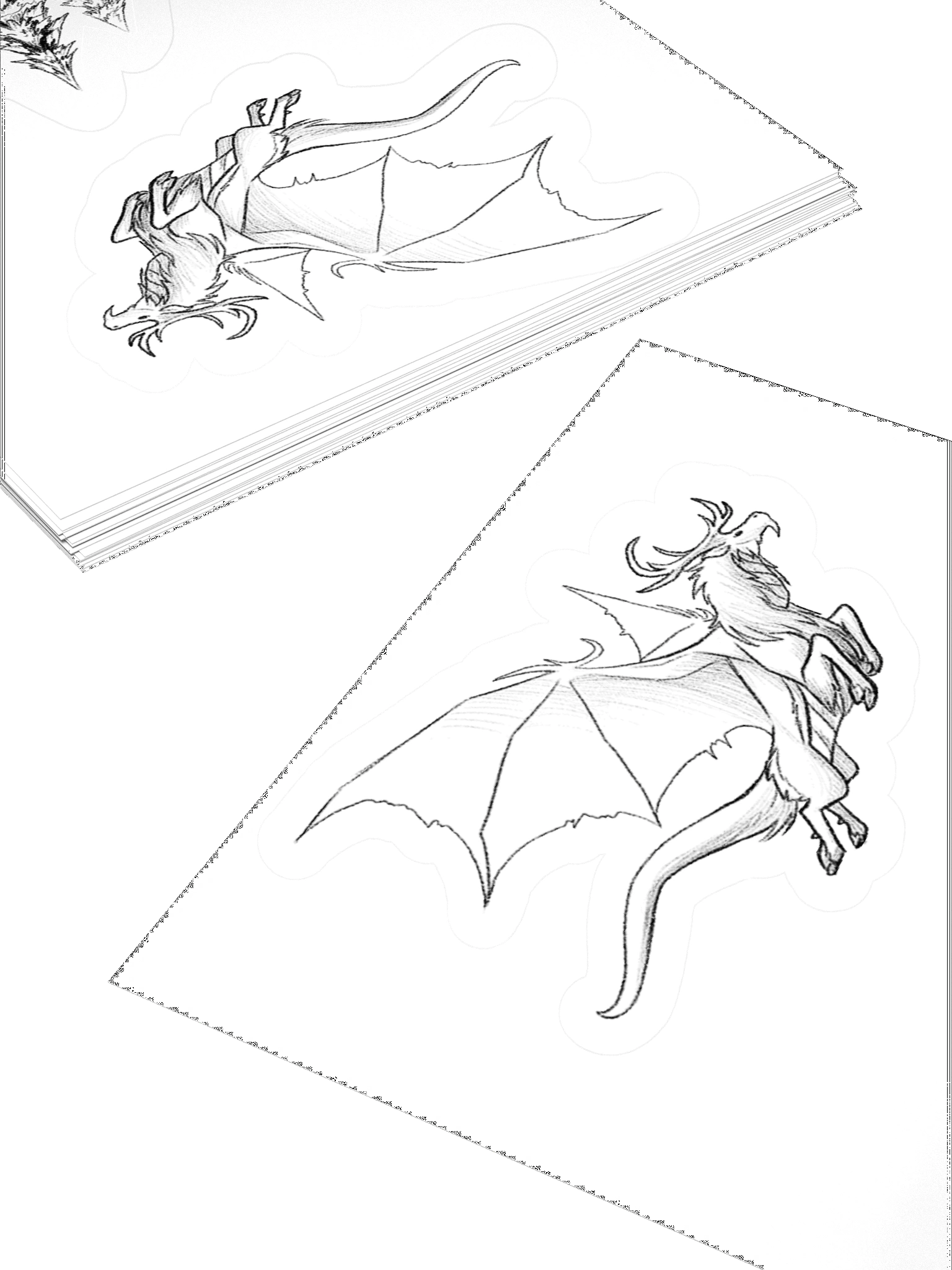 Caribou Dragon Sticker Set product image (4)