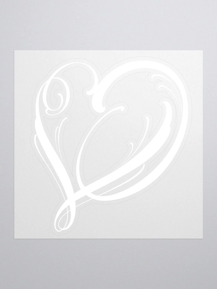 White Logo Sticker product image (1)