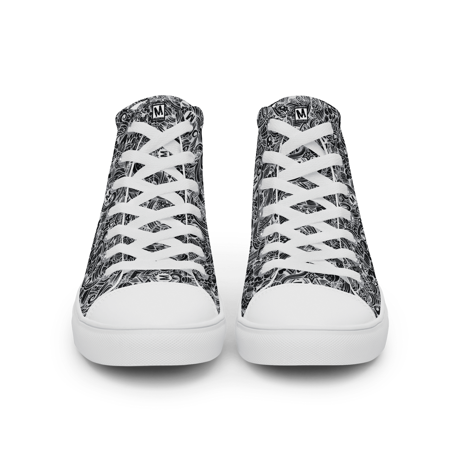 Dark Space Scribble - Women's High Tops | #MadeByMELO product image (11)