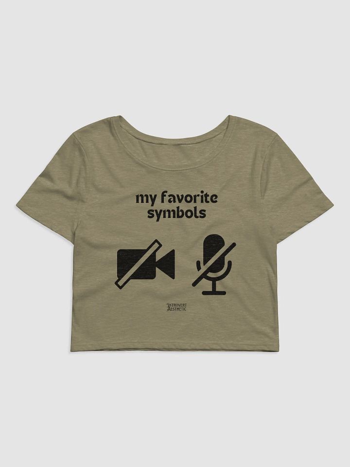 My Favorite Symbols Crop Tee product image (1)