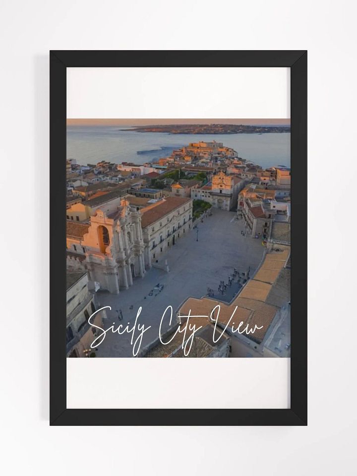Wall Art Sicily City View Framed High-Quality Matte Poster (in) product image (1)
