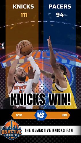 In classic Knicks fashion they get a wire to wire win when their backs are on the line. Things are getting interesting. You c...