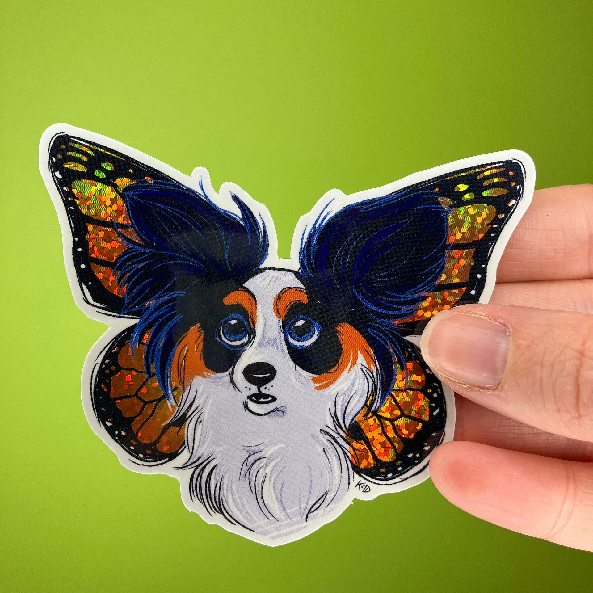 Papillon - Sparkly Vinyl Sticker product image (2)