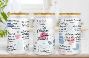 Motivational Quotes Collage 16 oz. Glass product image (2)