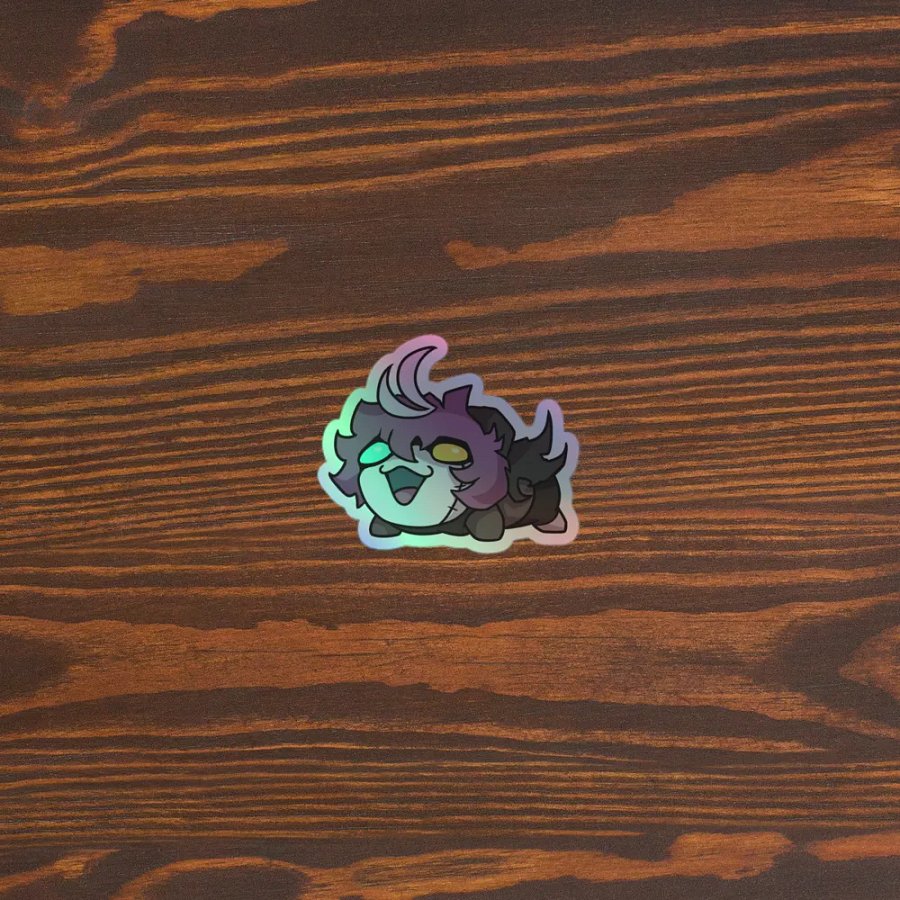Nekri Frog Squeak Holographic Sticker product image (3)