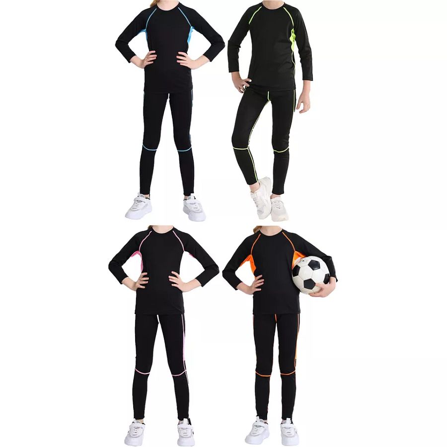 Kids Boys Girls Tracksuit Fitness Sweatshirt With Trousers Active Sportsuit Gym product image (1)