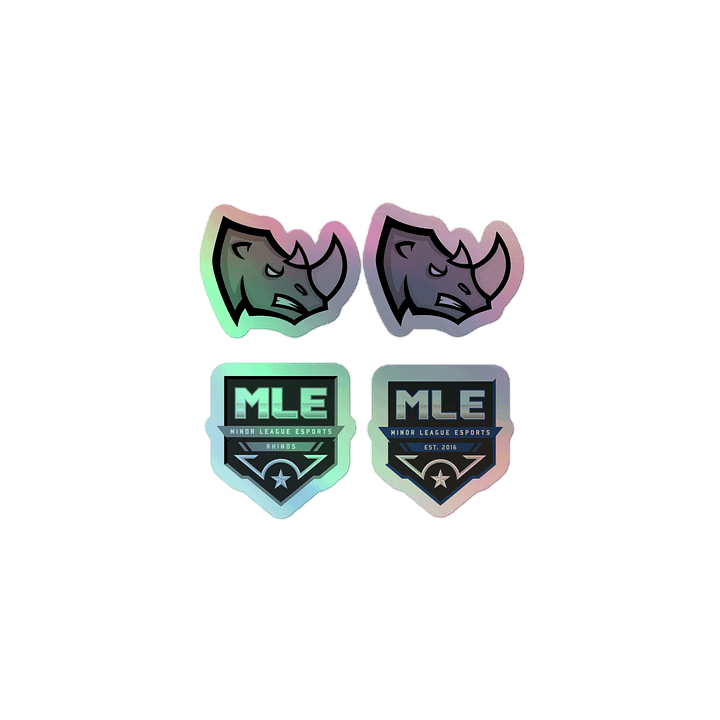 Rhinos Holographic Sticker Set product image (1)