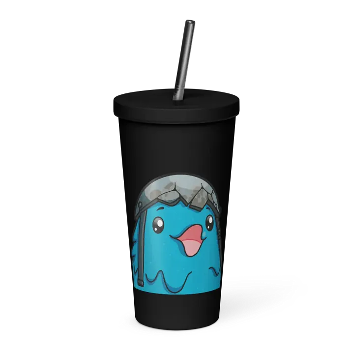 Battle Chicken Pog Tumbler with Straw product image (1)