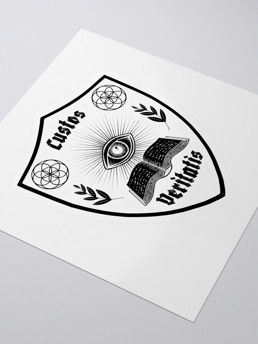 Custos Veritatis Sticker Black & White product image (3)