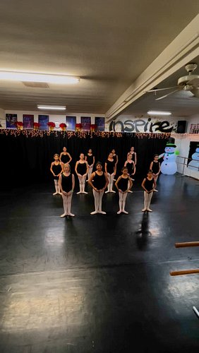 Ballet 1 practicing for the Tustin Tree Lighting! We are so excited!!! Come watch our kids this Friday Dec 6th @ 8:15pm. 
We ...
