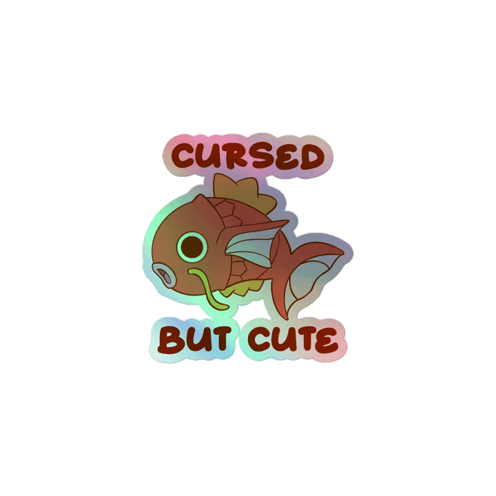 Cursed But Cute - Holo Sticker product image (1)