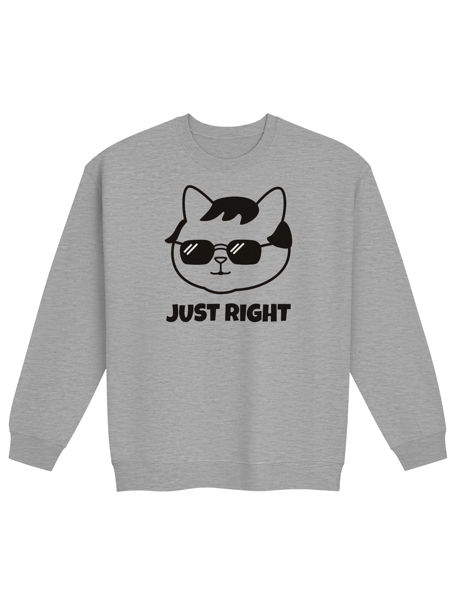 Goromi the Cat in Wig (JUST RIGHT) - Unisex Adult Sweatshirt product image (1)