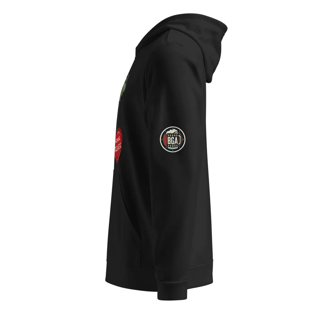 Beer God Adidas Fleece Hoodie - Black product image (2)