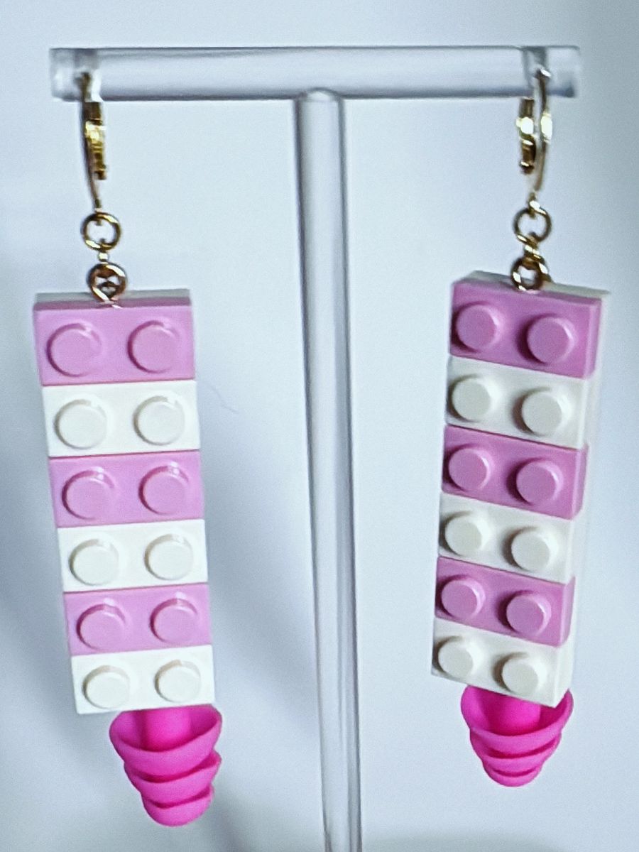 Pink Lego Bass Busterz Earrings product image (1)
