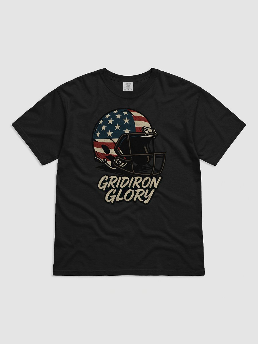 Gridiron Glory American Flag Football Helmet T-Shirt product image (1)