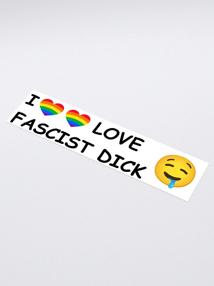 Anti-Cybertruck "I LOVE FASCIST DICK" Bumper Sticker product image (1)