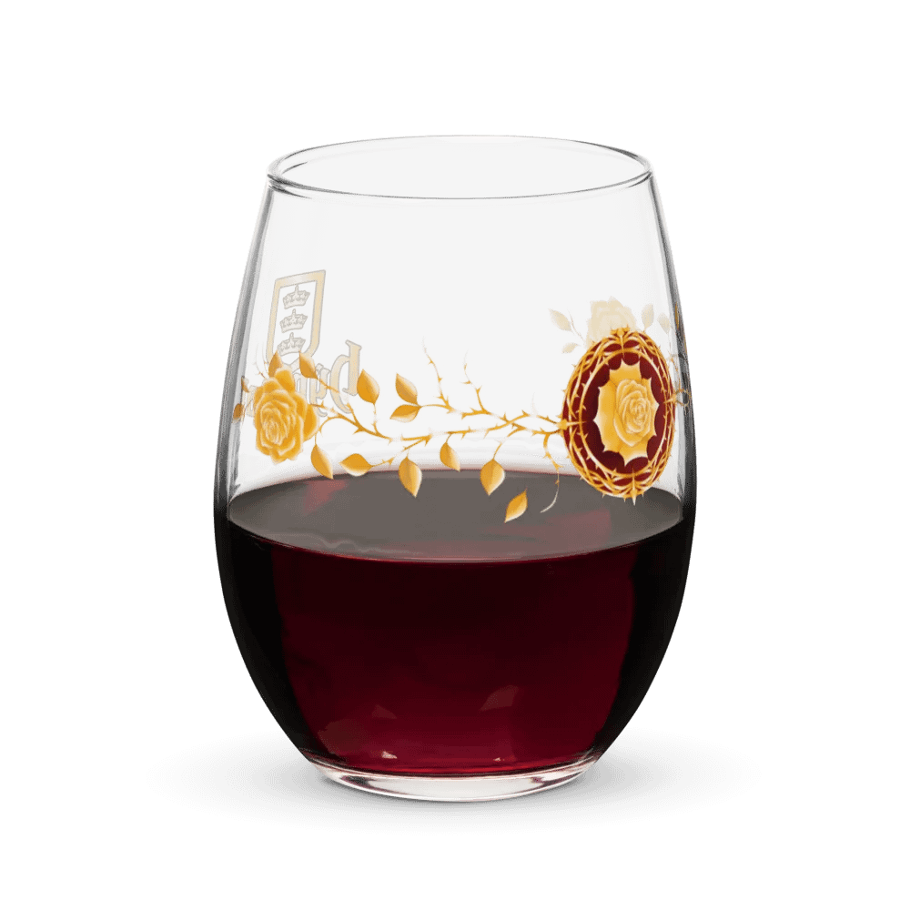 The Golden Rose Wine Glass product image (8)