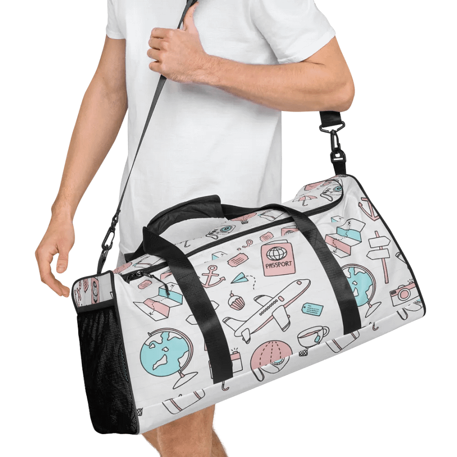 Travel Icons Canvas Duffle Bag product image (4)