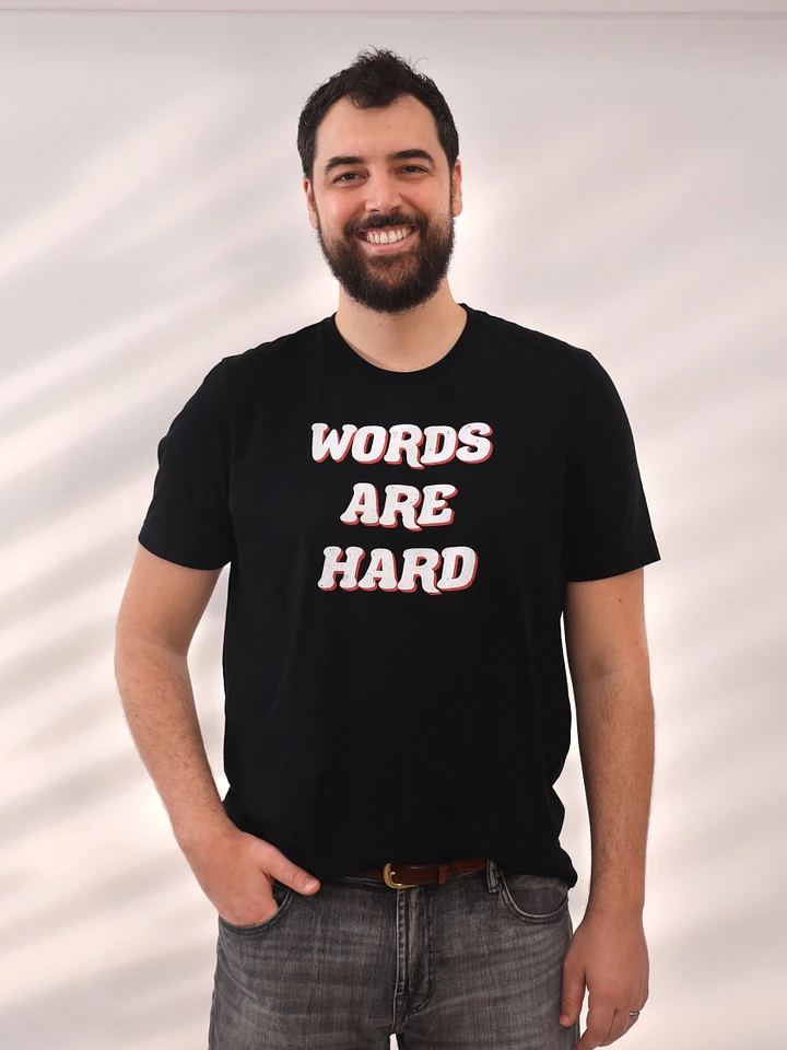 Words Are Hard Retro Tee product image (2)