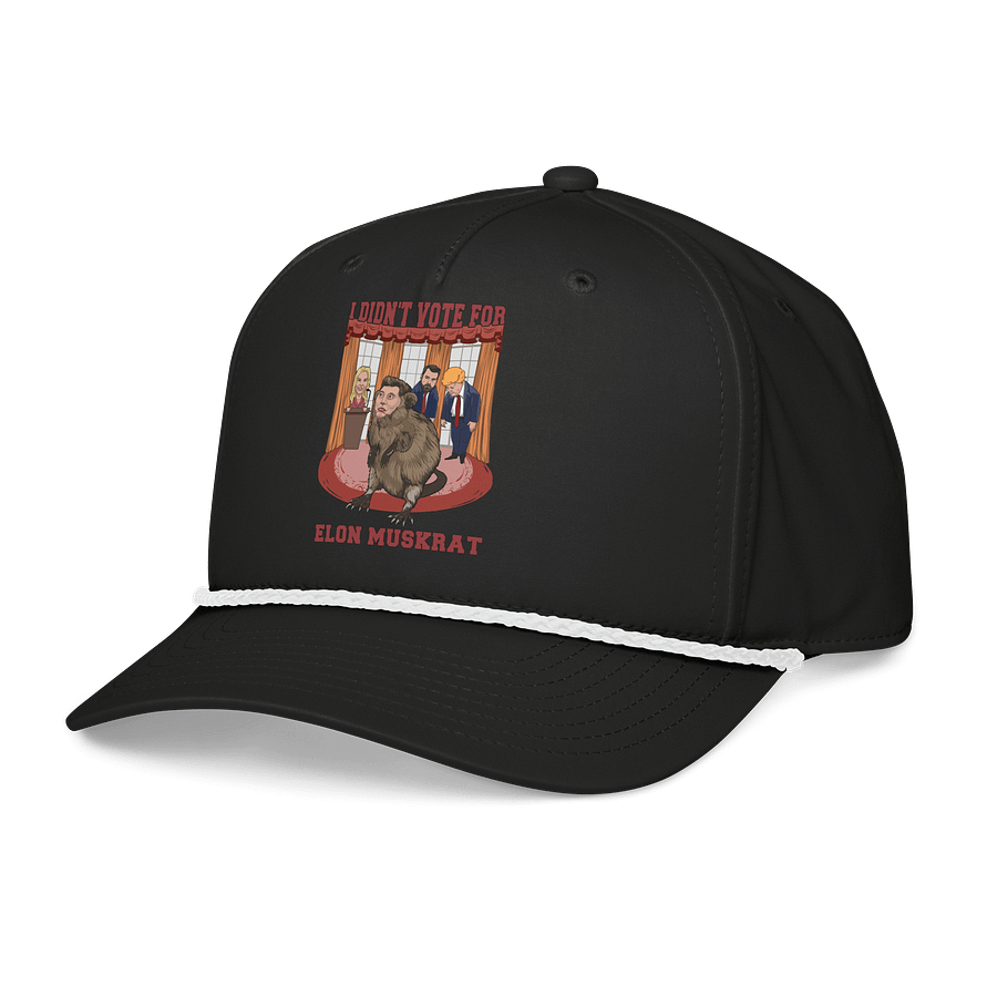I Didn’t Vote for Elon Muskrat Rope Cap product image (5)