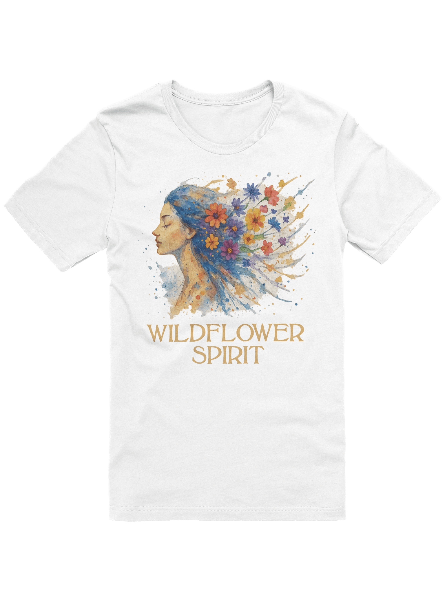Wildflower Spirit Boho T-Shirt – Floral Artistic Naturecore Aesthetic Clothing product image (1)