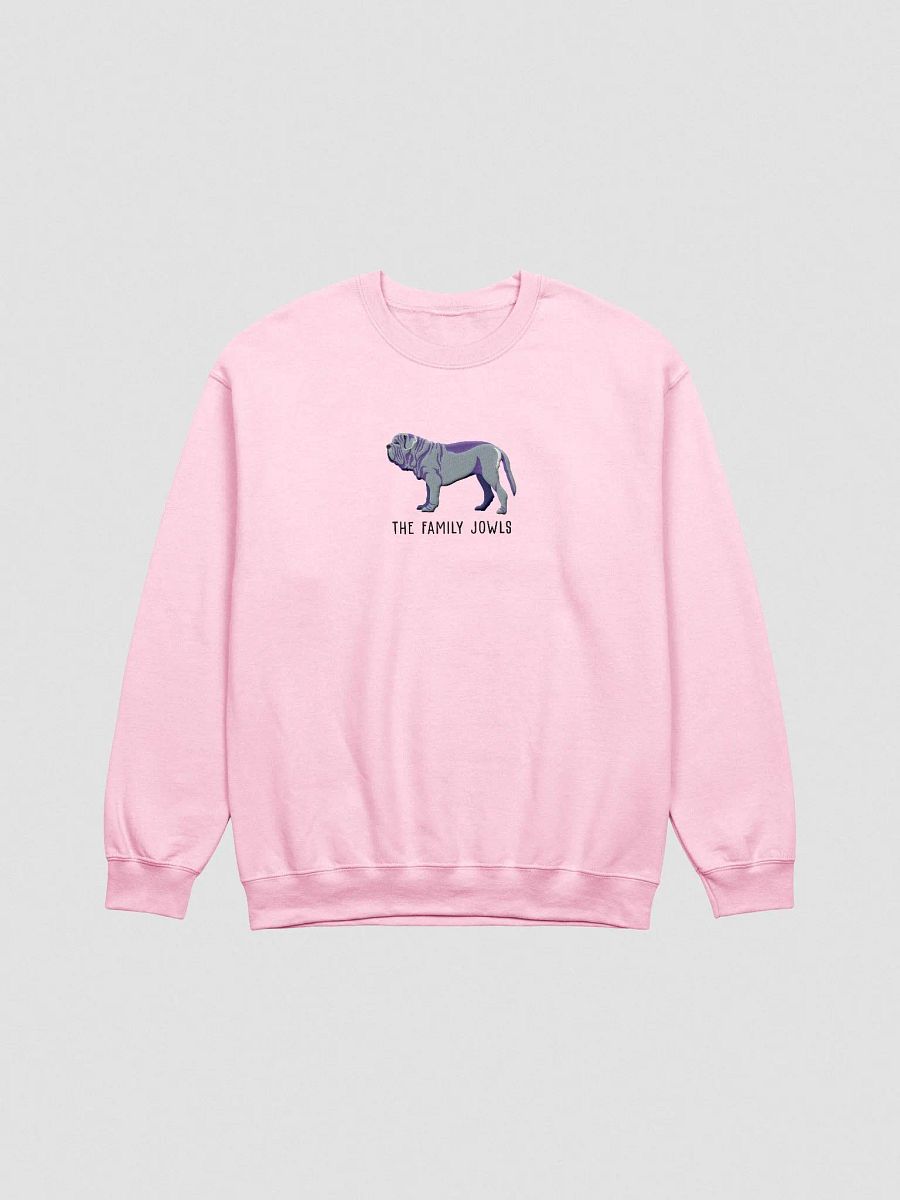 The Family Jowls Sweatshirt (Embroidered) of a Neapolitan Mastiff(Blue) product image (4)