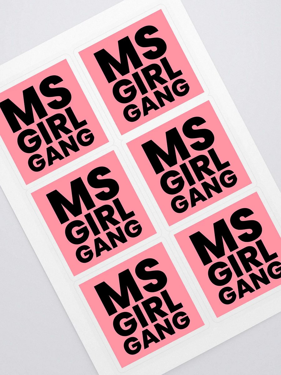 MSgirlgang Logo Sticker Sheet product image (1)