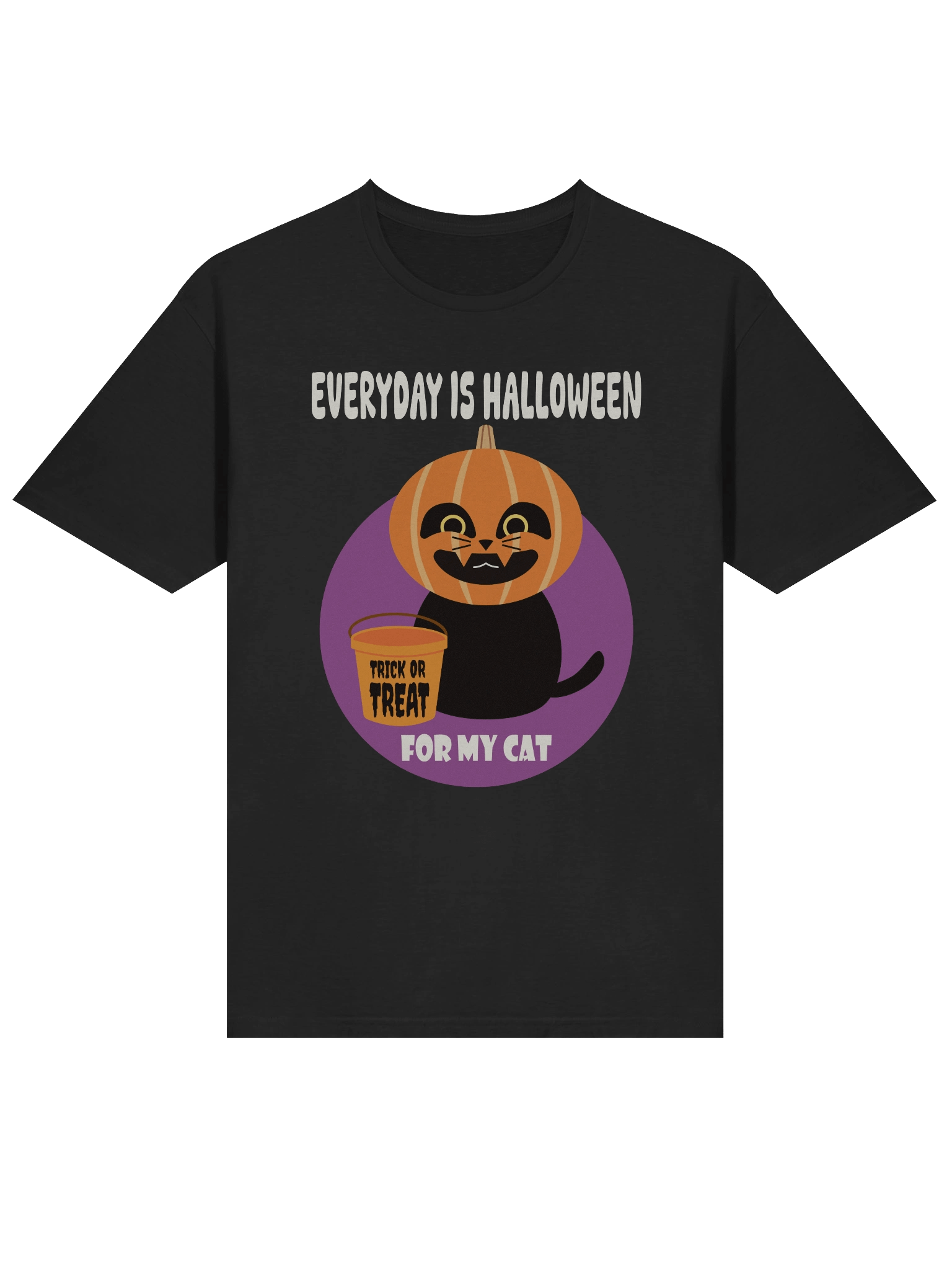 Halloween Cat (Treat Everyday) - Unisex Adult Super Soft Lightweight T-shirt product image (1)