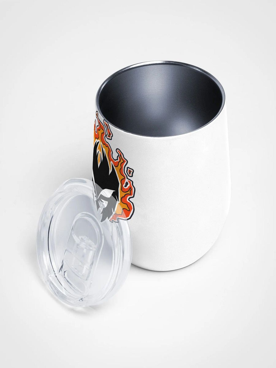 Mask Icon v2 (Black) Wine Tumbler product image (3)