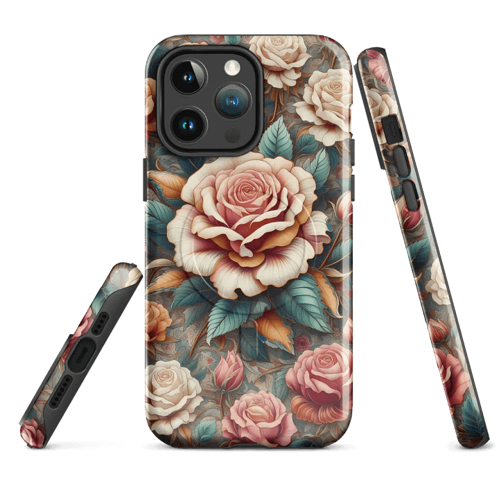 Vintage Rose Garden MagSafe® iPhone® Tough Case - Painting Artwork fit for iPhone 16 15 14 Pro Max product image (4)