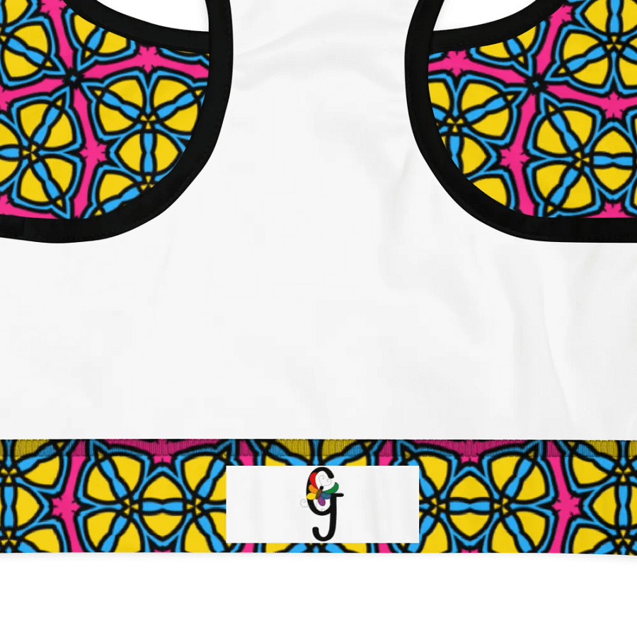 Pan Abstract (3) - Padded Sports Bra product image (8)