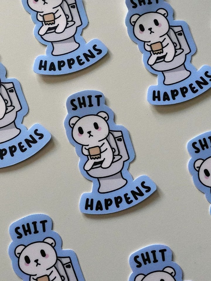 Shit happens sticker product image (1)
