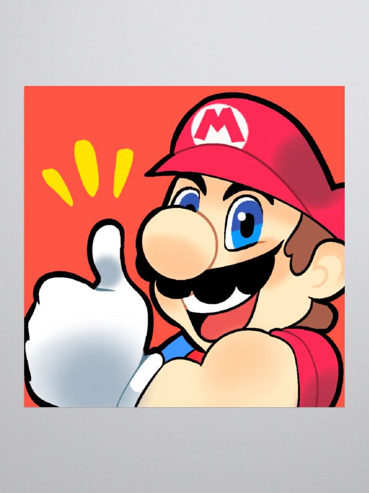MARIOTHON MARIO STICKER product image (1)