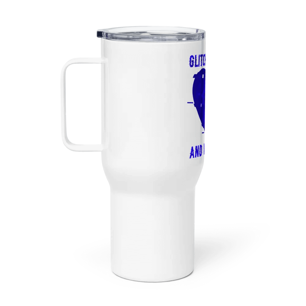 Glitchy Hearts Travel Mug product image (1)