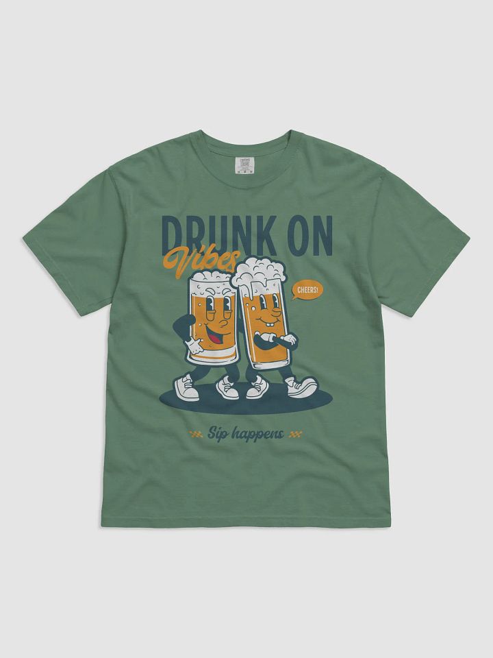 Drunk on Vibes – Beer & Chill Summer Tee product image (1)