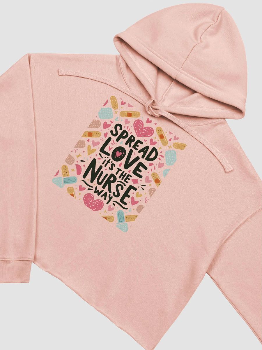 Spread Love: Nurse Love & Care Cropped Hoodie product image (8)