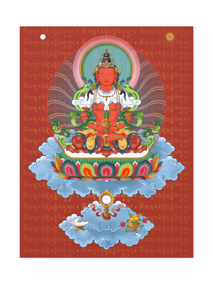 Amitayus Buddha thangka canvas print product image (1)
