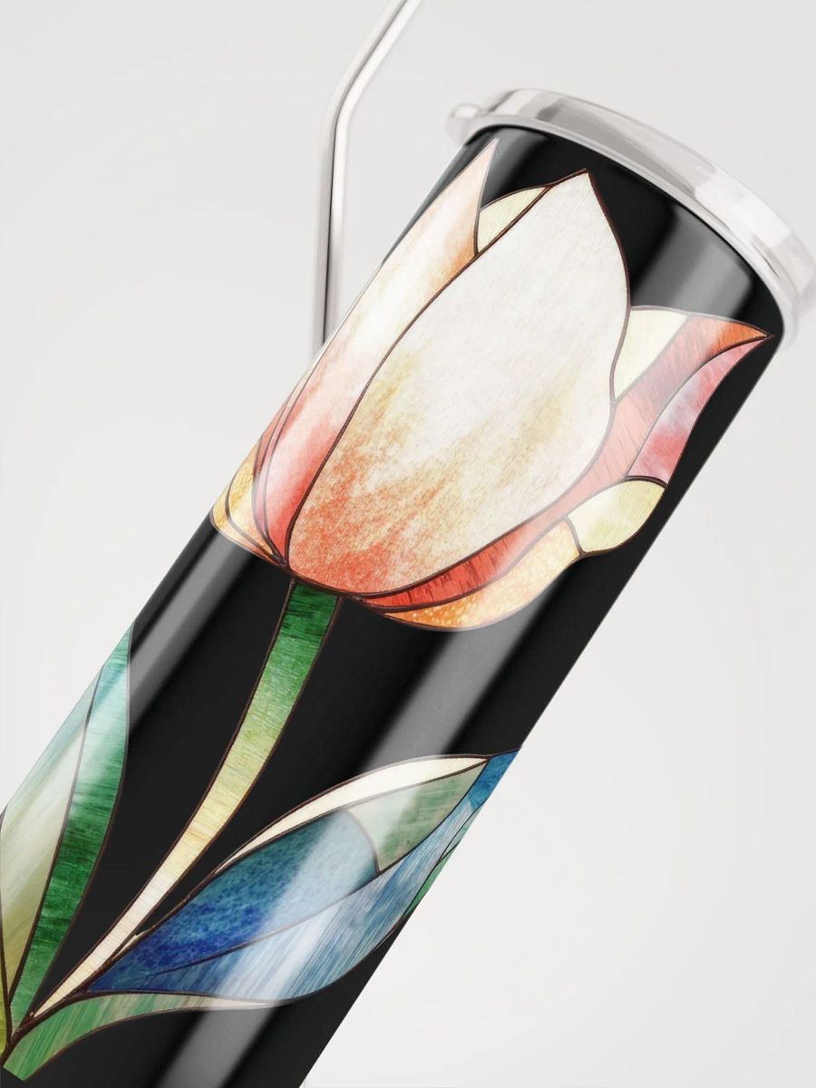 Stained Glass Tulip Stainless Steel Tumbler product image (7)