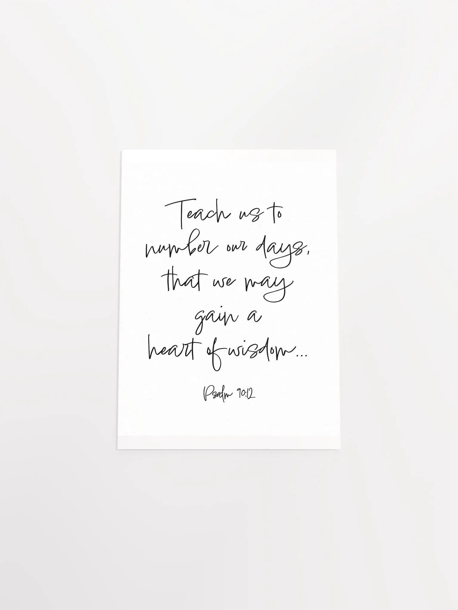 Teach us to Number Our Days - Print product image (4)