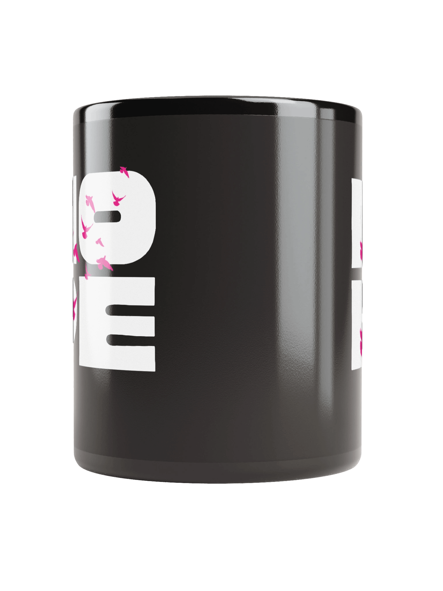 Hope with Flying Birds Uplifting Quote Black Coffee Mug product image (6)