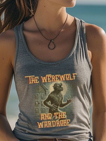 Werewolf Vintage Pulp Horror Fiction Style Tank Top product image (1)