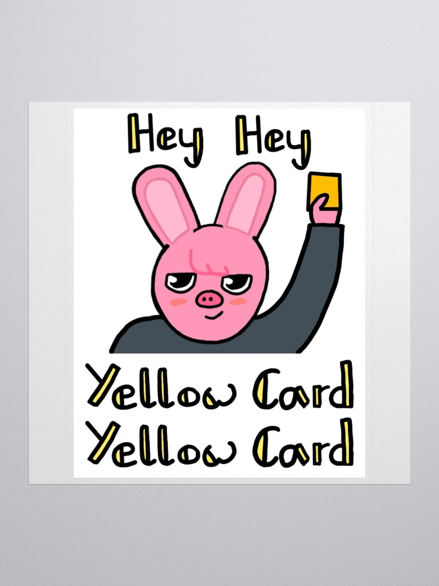 Yellow card large sticker product image (1)