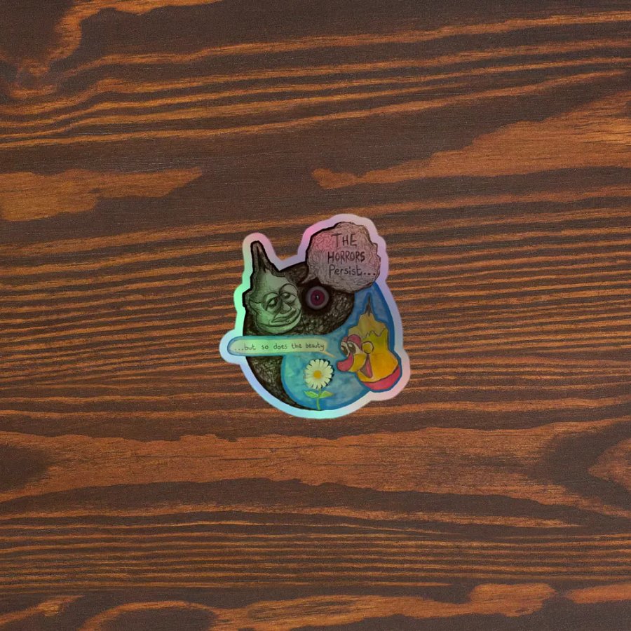 The Duality of Existence (Holographic sticker) product image (3)