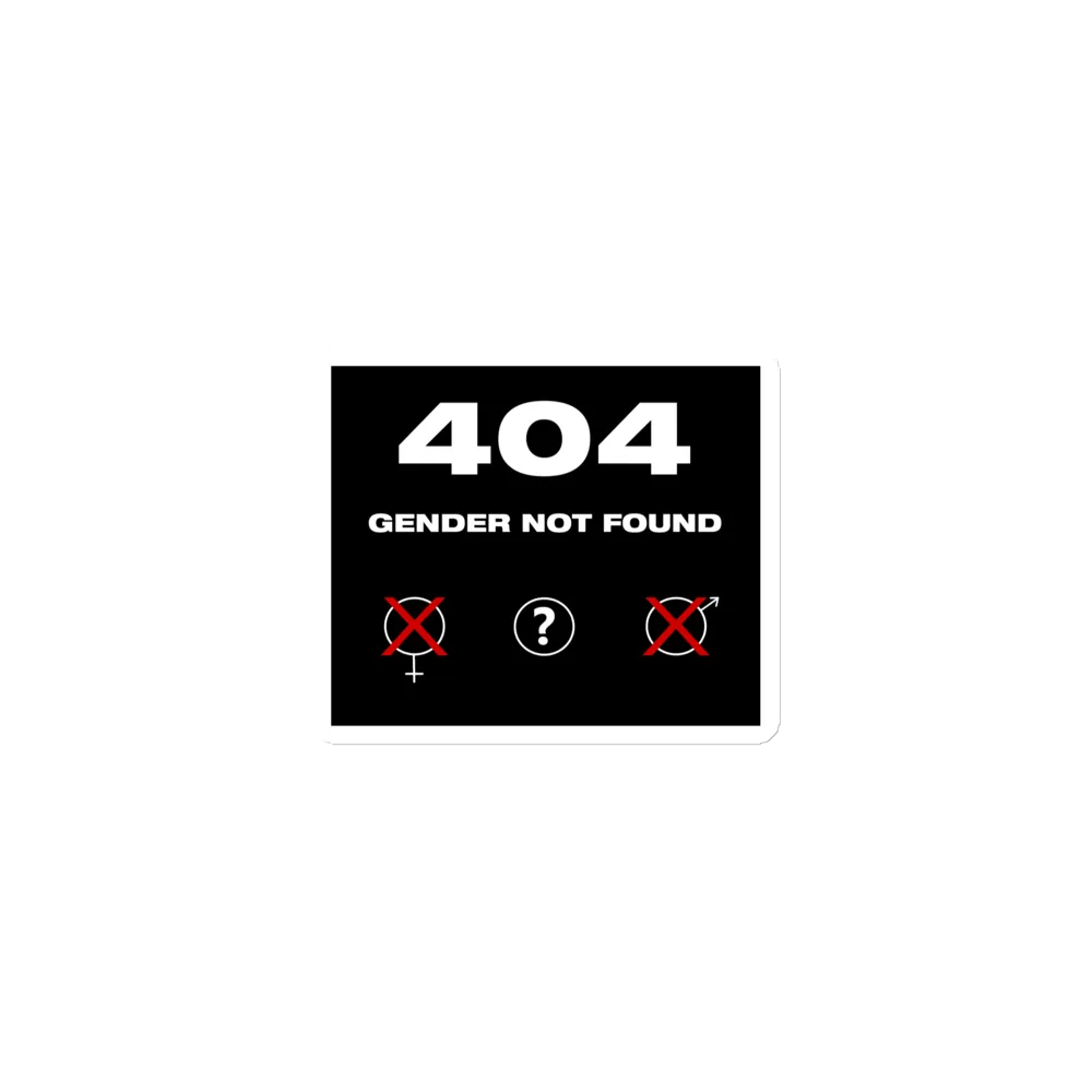 404 Gender Not Found Magnet product image (1)