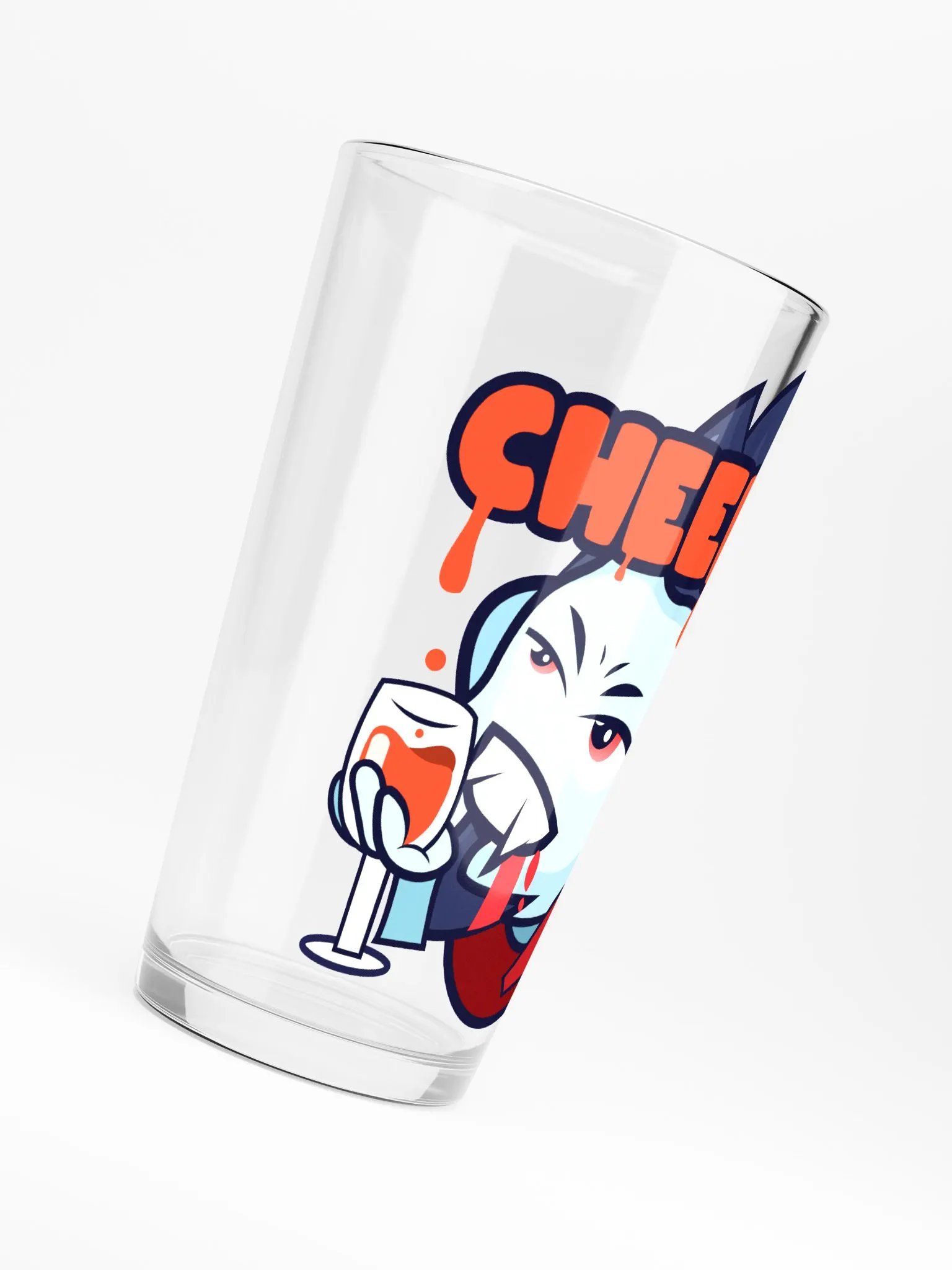 DRACULA CHEERS PINT GLASS product image (6)