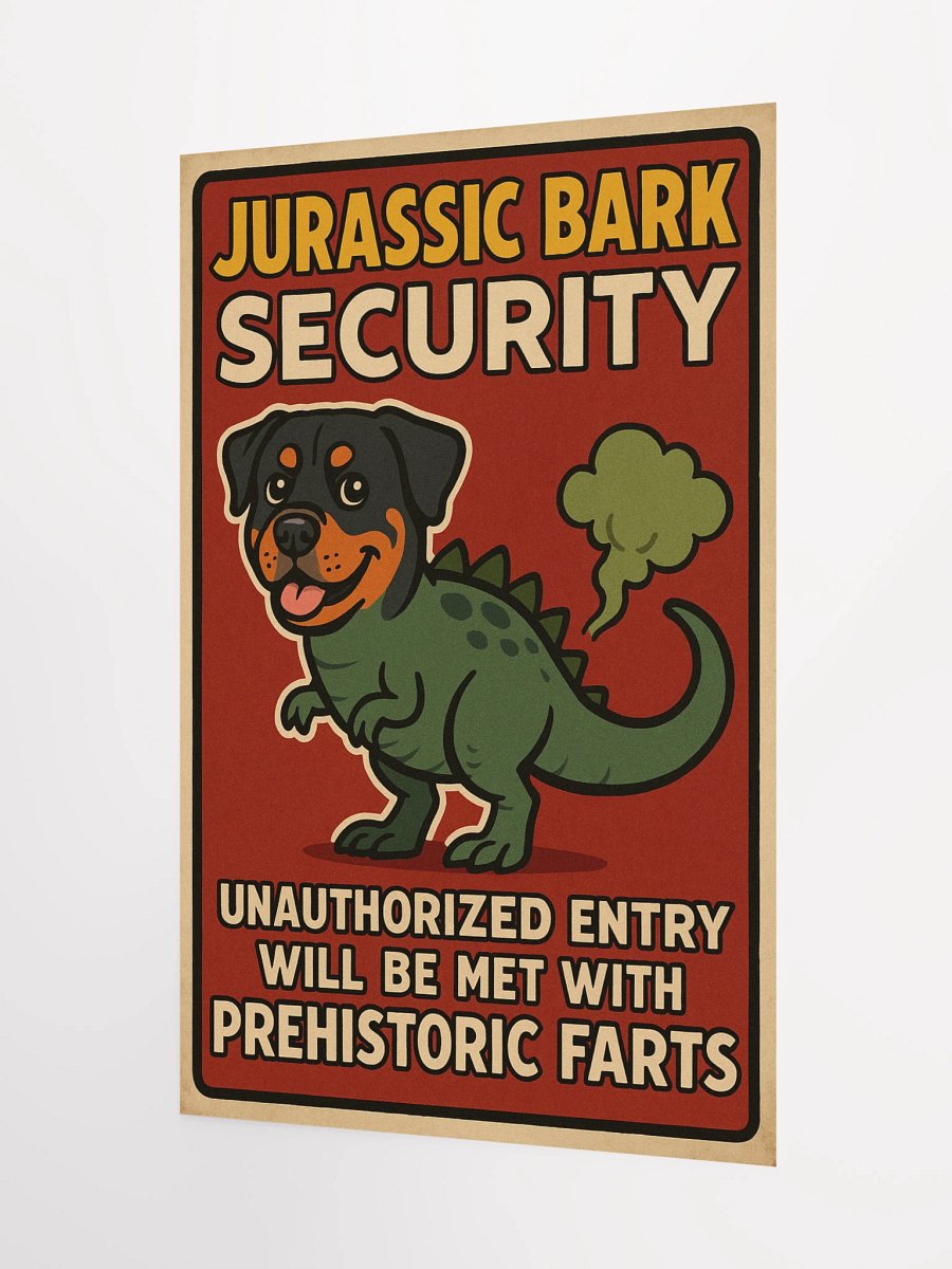 Rottweiler Jurassic Bark Poster product image (7)