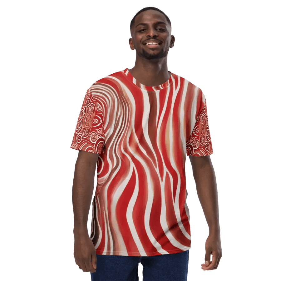 Funky Red Liquid Tie-Dye Explosion Men's T-shirt product image (3)