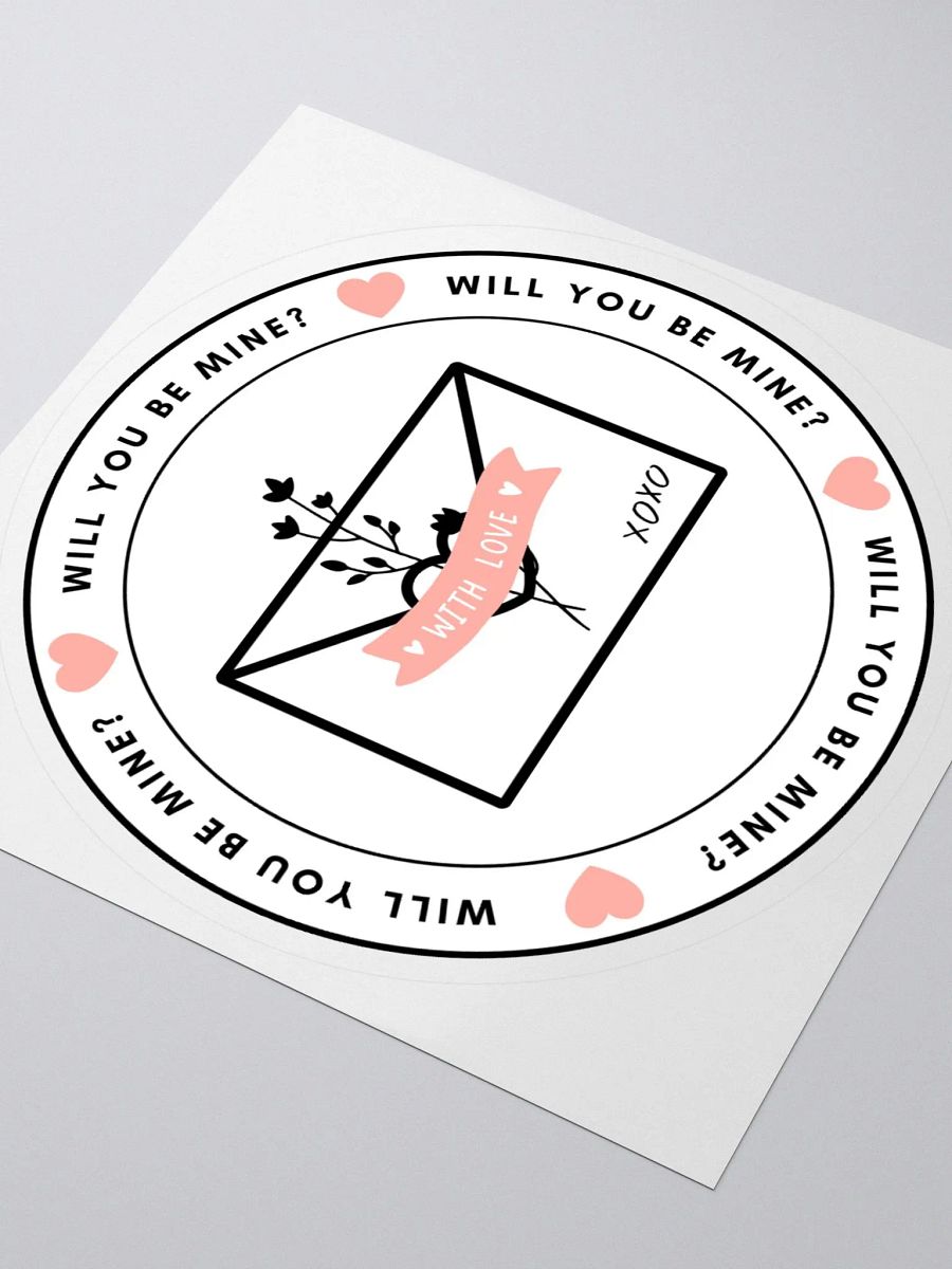 Will You Be Mine? Kiss Cut Sticker product image (6)