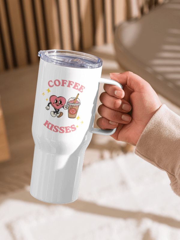 Coffee & Kisses Travel Mug product image (1)